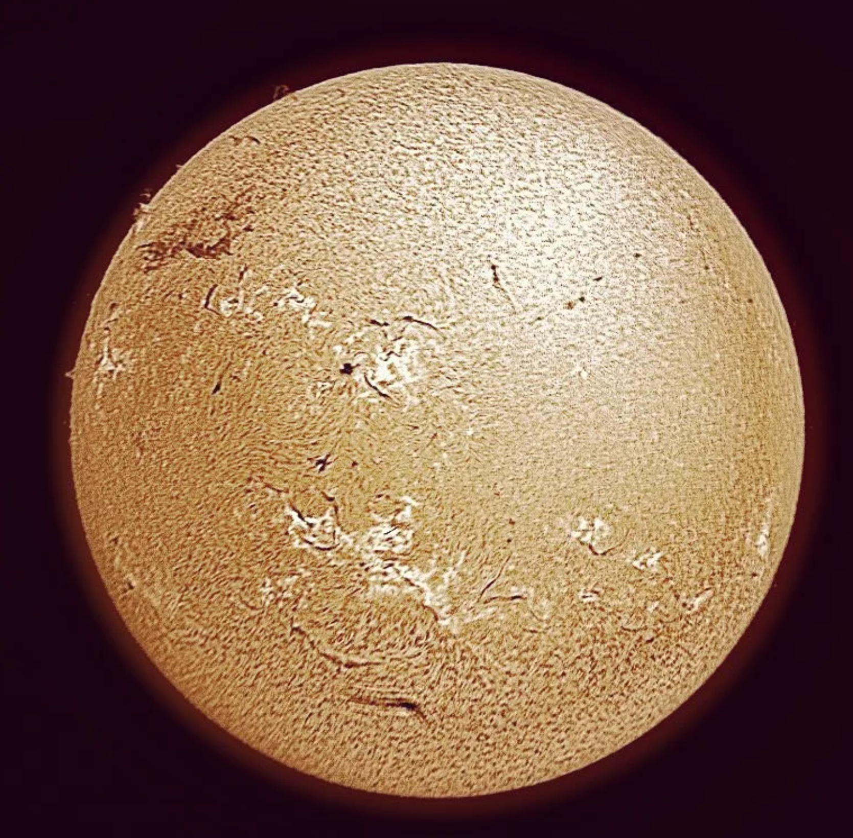 Detailed solar surface
